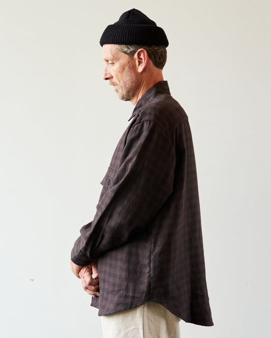 Evan Kinori Big Shirt, Irish Linen Check