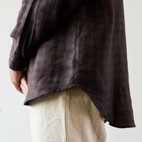 Evan Kinori Big Shirt, Irish Linen Check