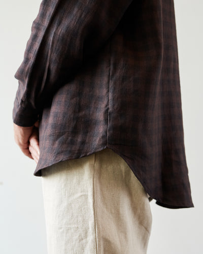 Evan Kinori Big Shirt, Irish Linen Check