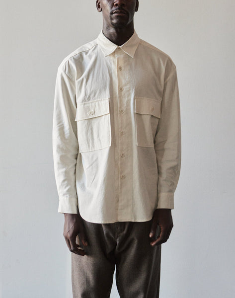 Evan Kinori Big Shirt, Natural | Glasswing