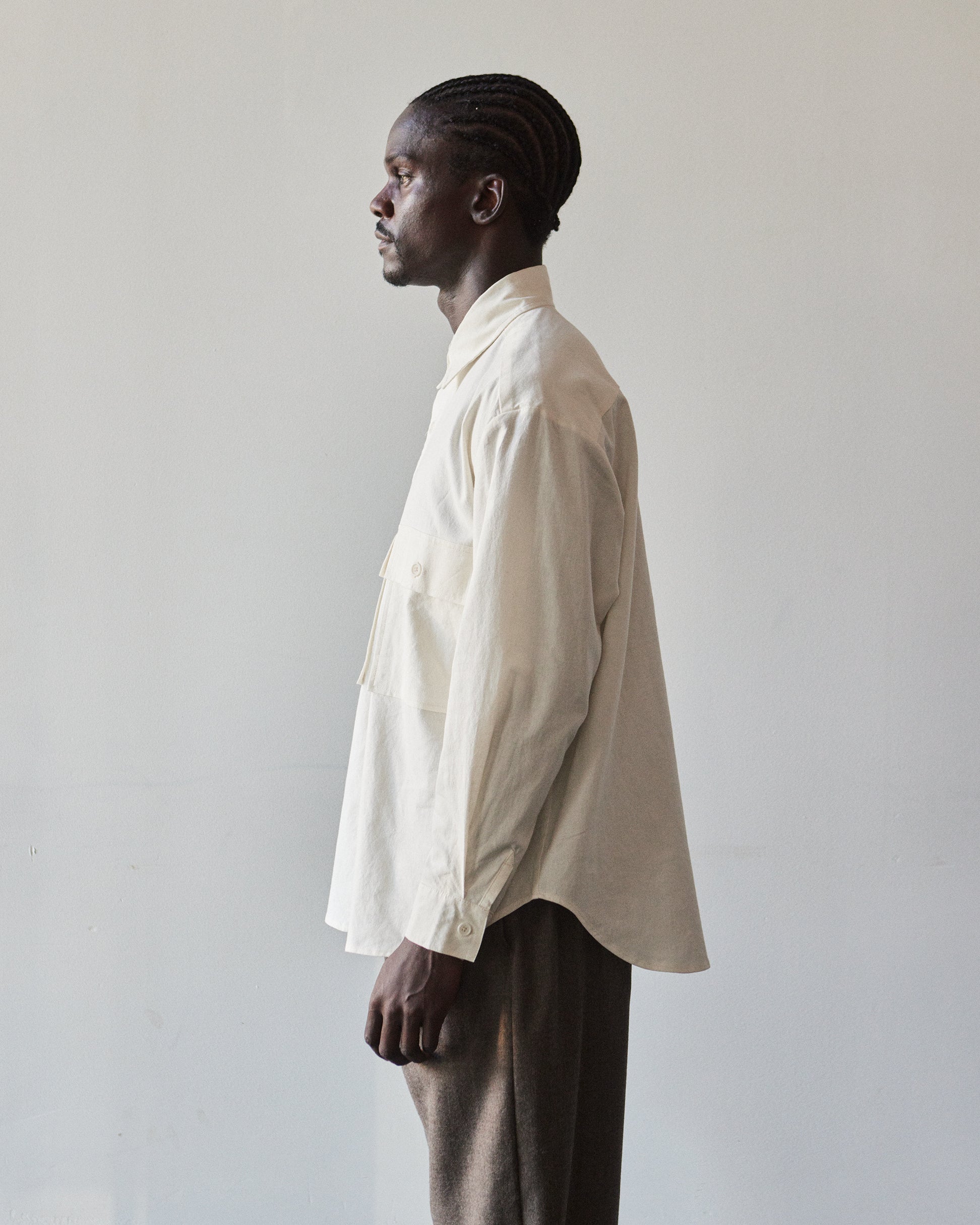 Evan Kinori Big Shirt, Natural – Glasswing