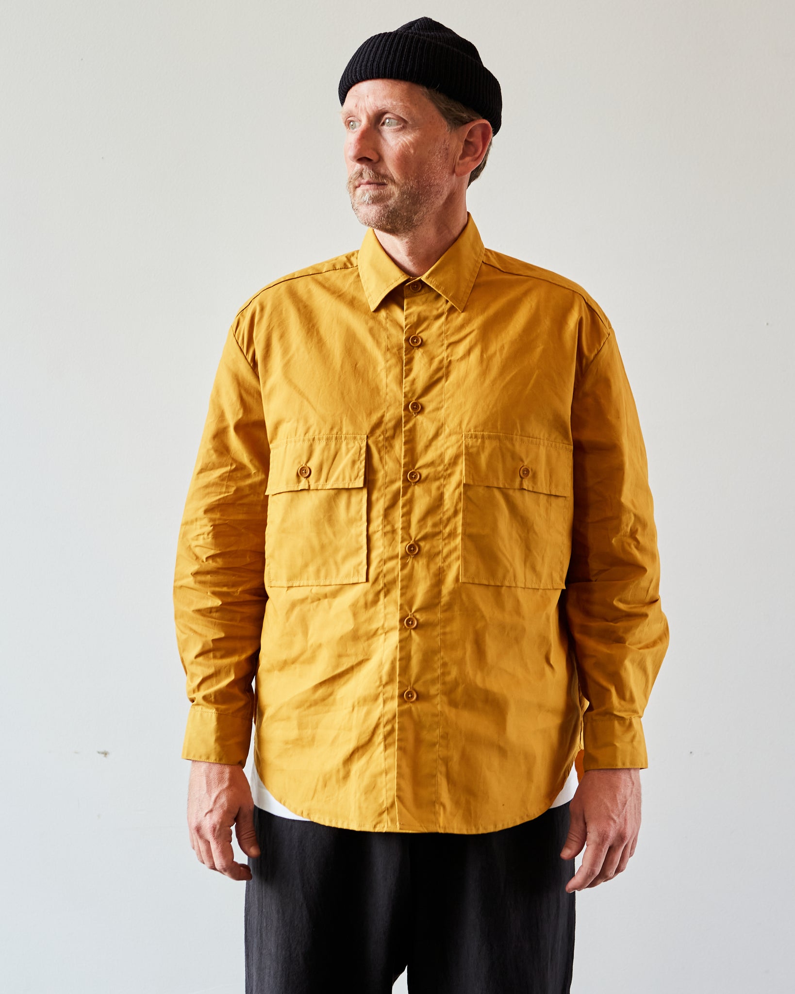 Evan Kinori Big Shirt, Waxed Cotton