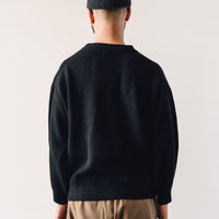 Evan Kinori Big Sweater, Black