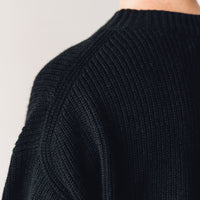 Evan Kinori Big Sweater, Black