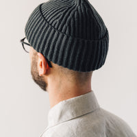 Evan Kinori Cashmere Knit Hat, Greenish Grey