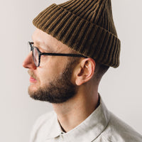 Evan Kinori Cashmere Knit Hat, Ochre