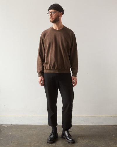 Evan Kinori Crewneck Sweatshirt, Faded Brown