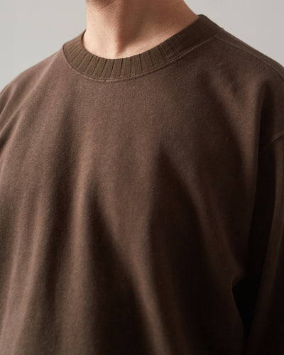 Evan Kinori Crewneck Sweatshirt, Faded Brown