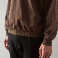 Evan Kinori Crewneck Sweatshirt, Faded Brown