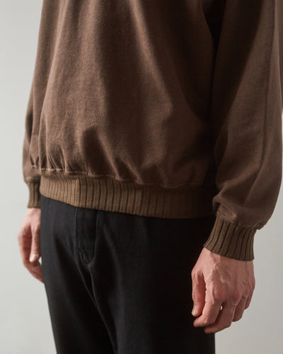 Evan Kinori Crewneck Sweatshirt, Faded Brown