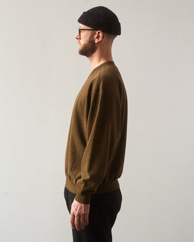 Evan Kinori Crewneck Sweatshirt, Moss