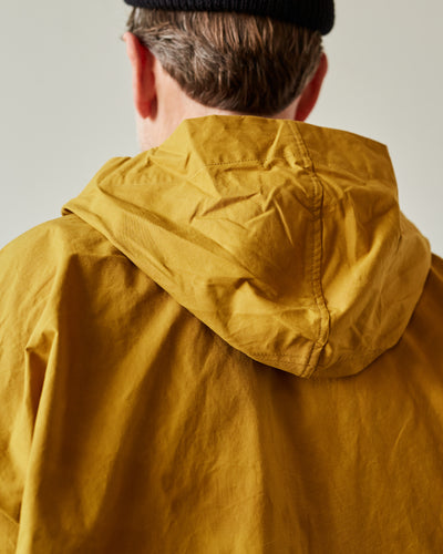 Evan Kinori Dry Waxed Hooded Coat, Yellow