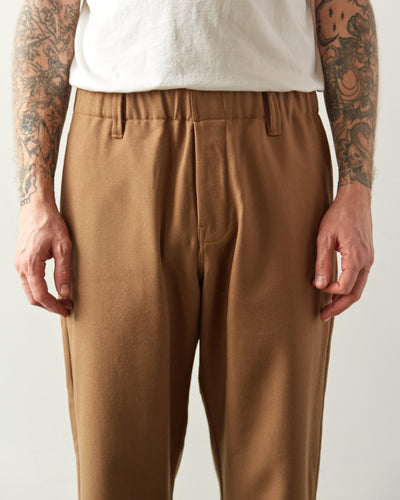 Evan Kinori Elastic Pant, Dark Khaki