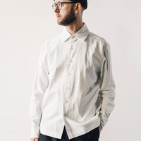 Evan Kinori Hemp Flat Hem Shirt, Natural