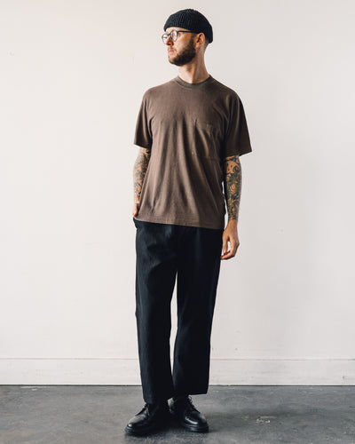 Evan Kinori Pocket Tee, Faded Brown