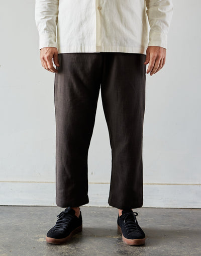 Evan Kinori Single Pleat Pant, Glen Check