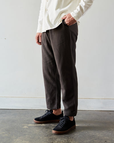 Evan Kinori Single Pleat Pant, Glen Check