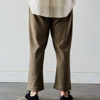 Evan Kinori Single Pleat Pant, Olive