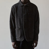 Evan Kinori Three Pocket Jacket, Herringbone Charcoal