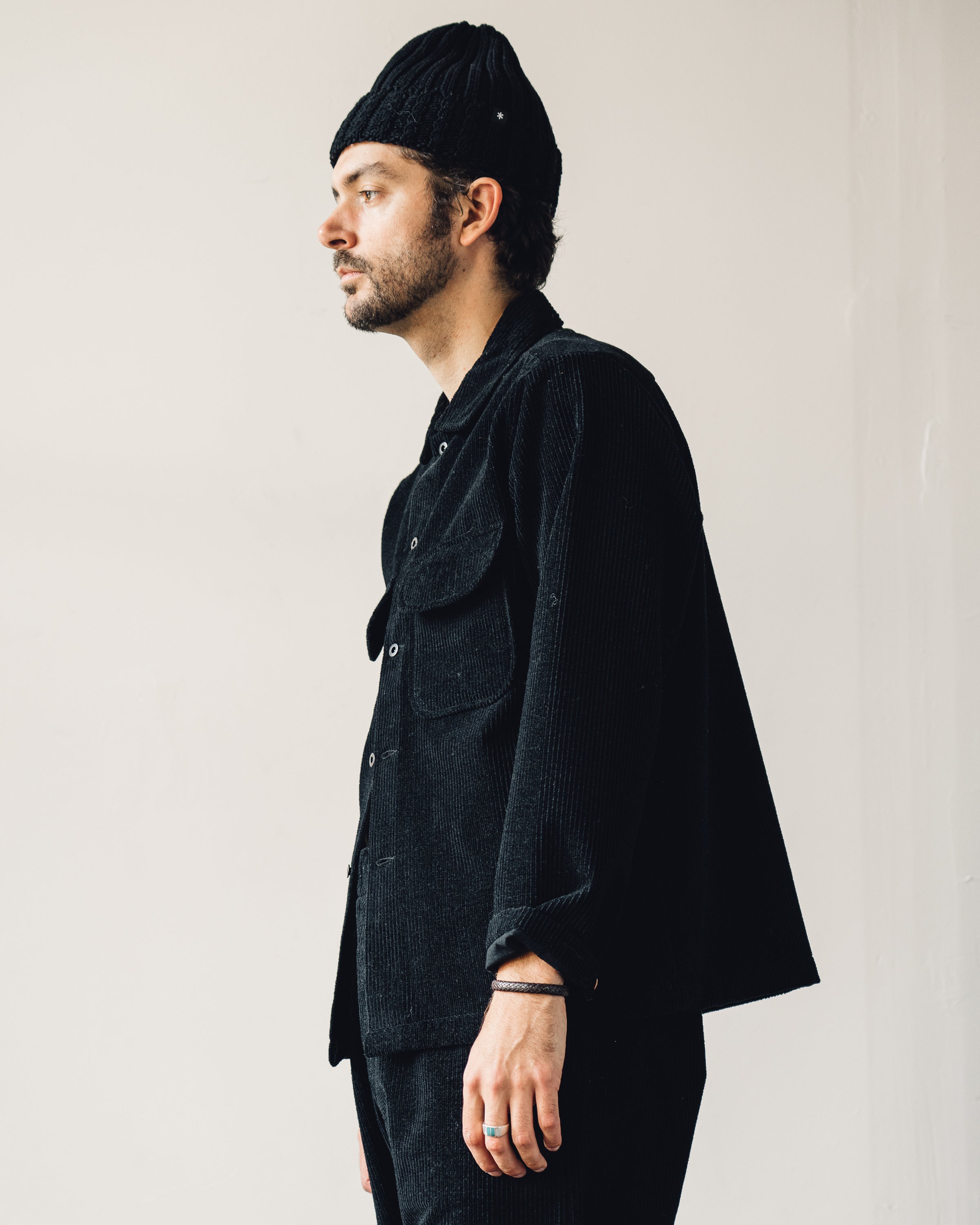 Evan Kinori Field Shirt, Black – Glasswing
