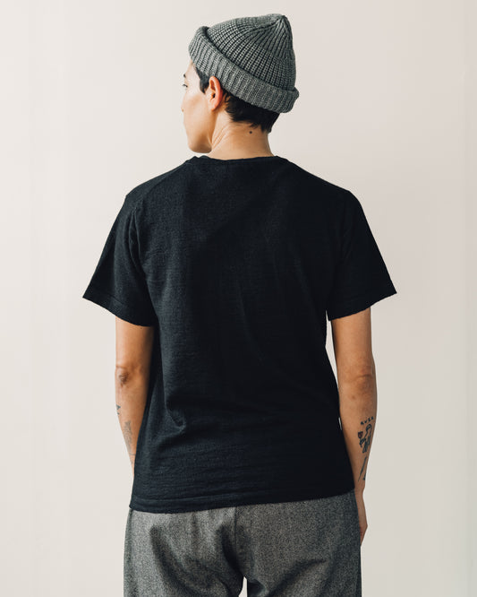 Evan Kinori Pocket Tee Sweater, Black