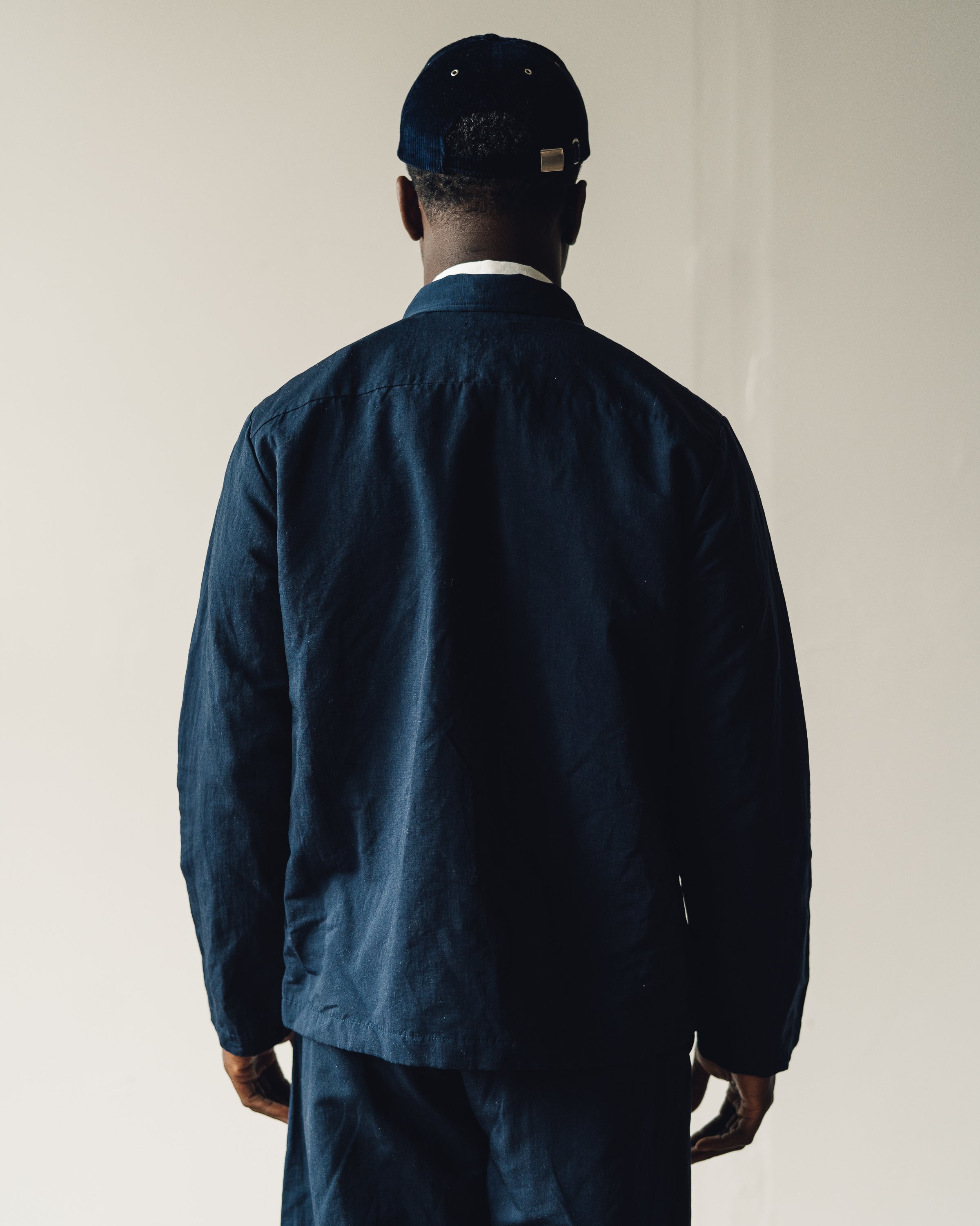 Evan Kinori Field Shirt, Navy – Glasswing