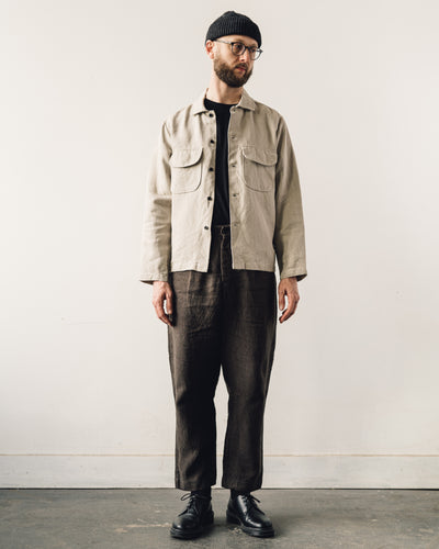 Evan Kinori Field Shirt, Natural Canvas