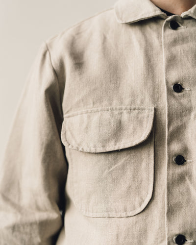 Evan Kinori Field Shirt, Natural Canvas