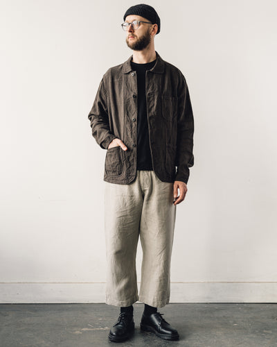 Evan Kinori Three Pocket Jacket, Anthracite Linen