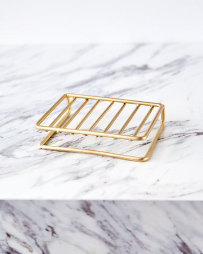 Fog Linen Brass Wire Soap Stand