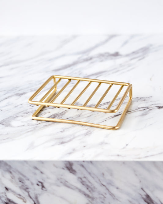 Fog Linen Brass Wire Soap Stand