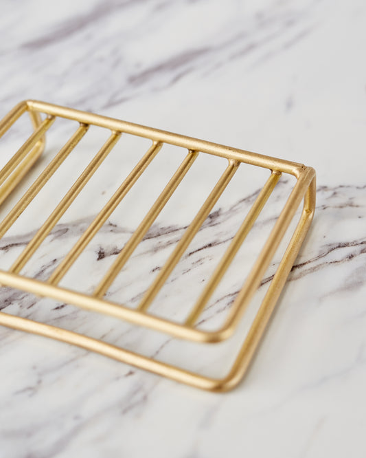 Fog Linen Brass Wire Soap Stand