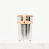 Yield Leather & Steel Cup Set