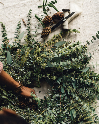 Wreath Workshop, Leaves and Laurel