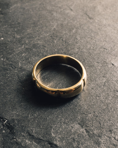 Another Feather Brick Ring, Bronze