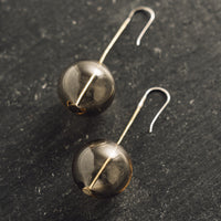 Crescioni Bola Earrings, Smoke