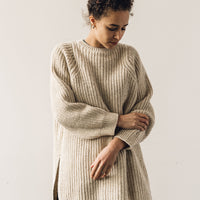 Cordera Chunky Soft Wool Sweater, Natural