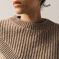 Cordera Soft Wool Asymmetric Sweater, Camel