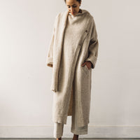 Cordera Alpaca Scarf Neck Coat, Beige