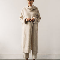 Cordera Alpaca Scarf Neck Coat, Beige