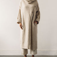 Cordera Alpaca Scarf Neck Coat, Beige