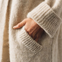 Cordera Alpaca Scarf Neck Coat, Beige