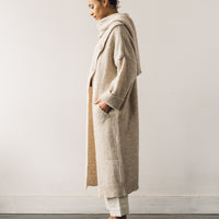 Cordera Alpaca Scarf Neck Coat, Beige