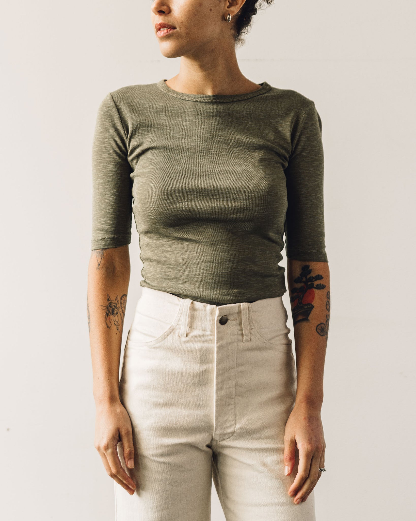 YMC Charlotte Tee, Olive