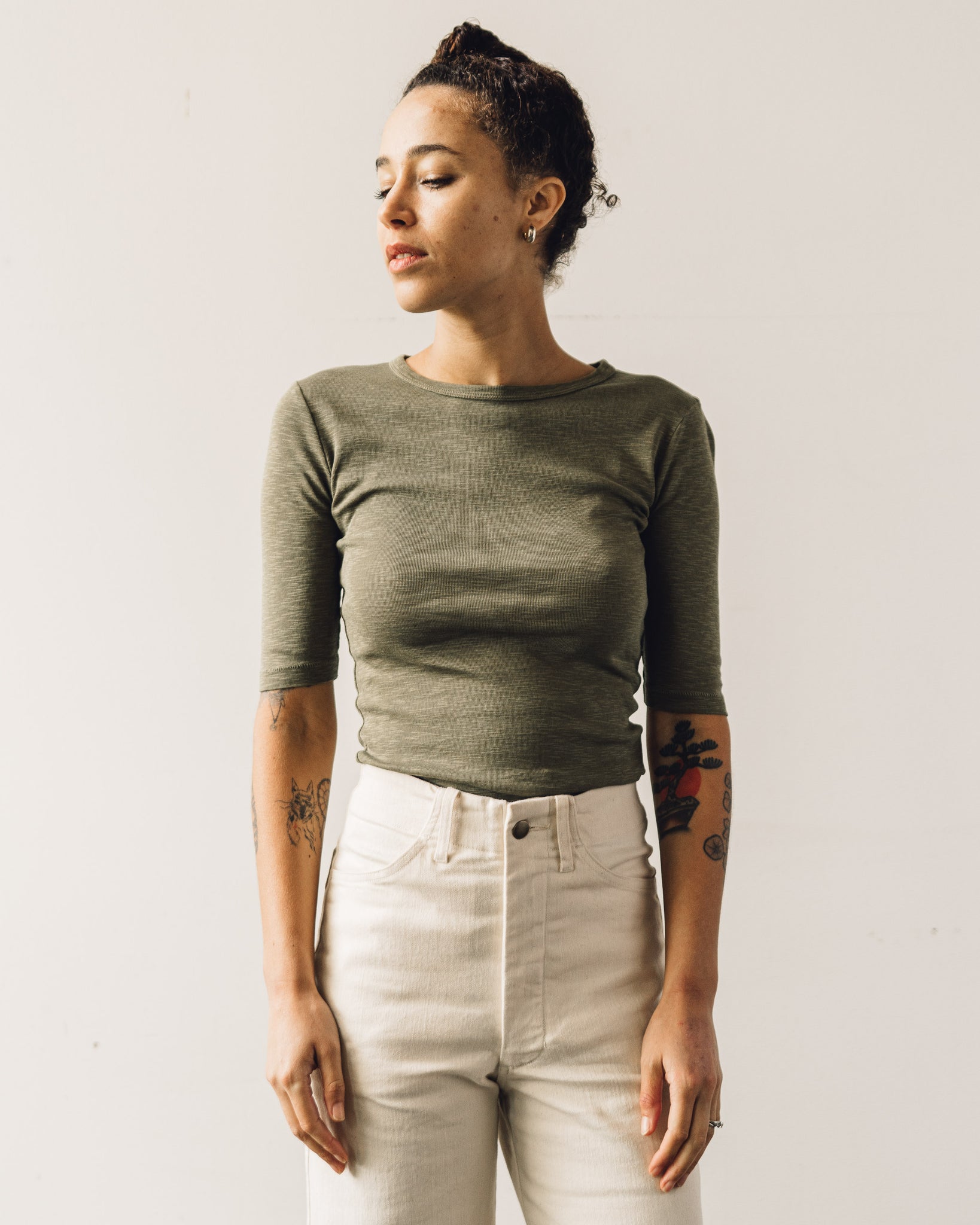 YMC Charlotte Tee, Olive