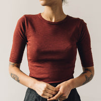 YMC Charlotte Tee, Burgundy