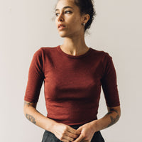YMC Charlotte Tee, Burgundy