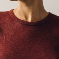 YMC Charlotte Tee, Burgundy