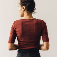 YMC Charlotte Tee, Burgundy