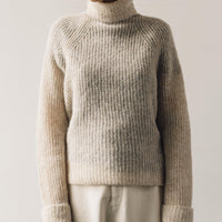 Cordera Soft Alpaca Turtleneck Sweater, Beige